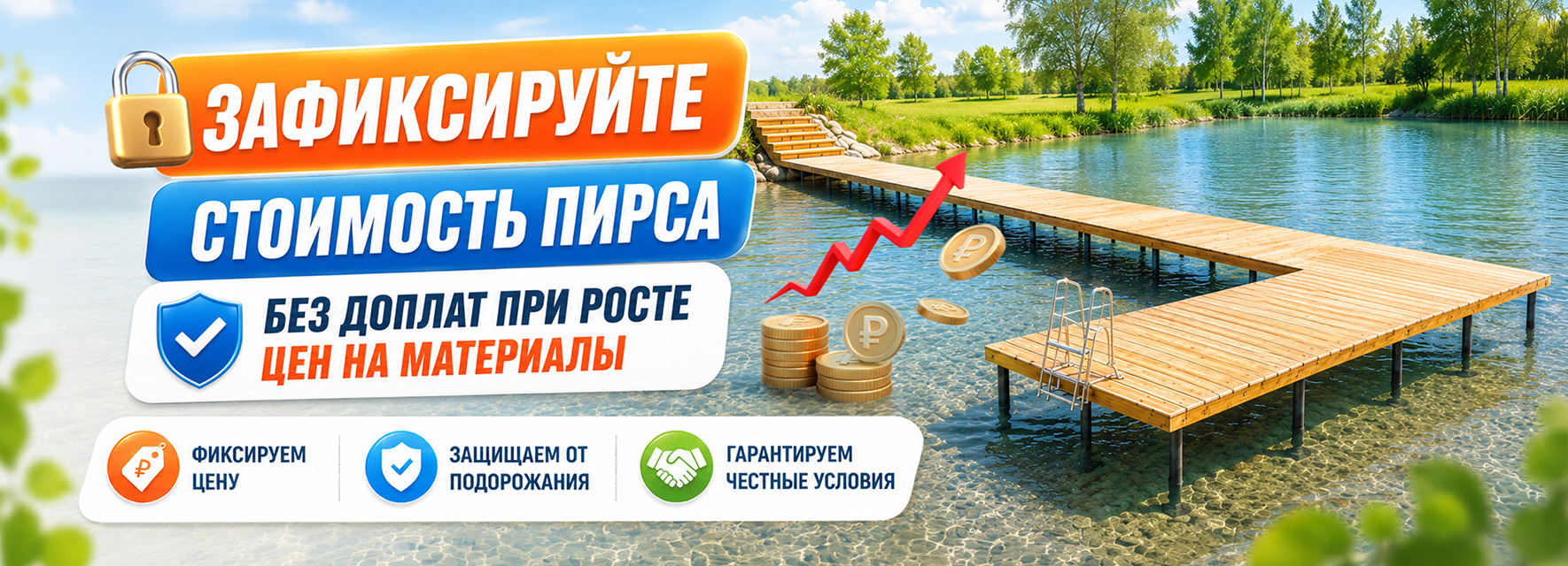 Зафиксируйте стоимость строительства уже сегодня и защитите себя от сезонного роста цен.