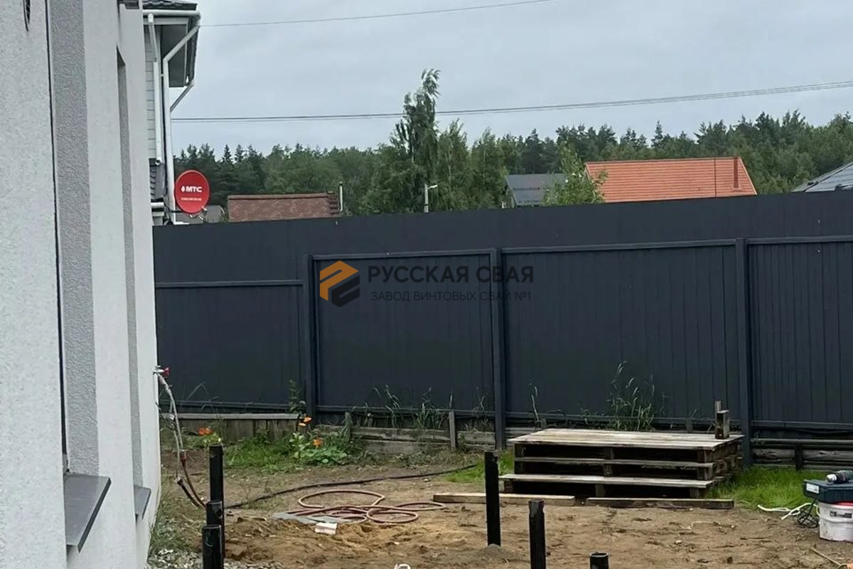 Свайно-винтовой фундамент в КП Прилесный Всеволожского района